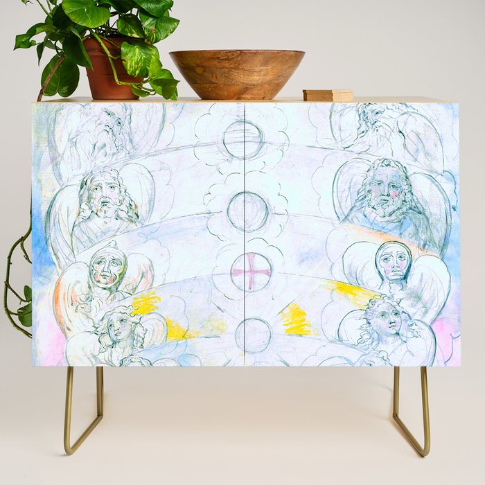 William Blake "Illustrations to Dante's Divine Comedy - The Vision of the Deity" Credenza Gallery Image 1