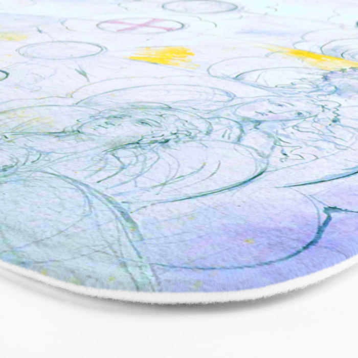 William Blake "Illustrations to Dante's Divine Comedy - The Vision of the Deity" Bath Mat Gallery Image 3
