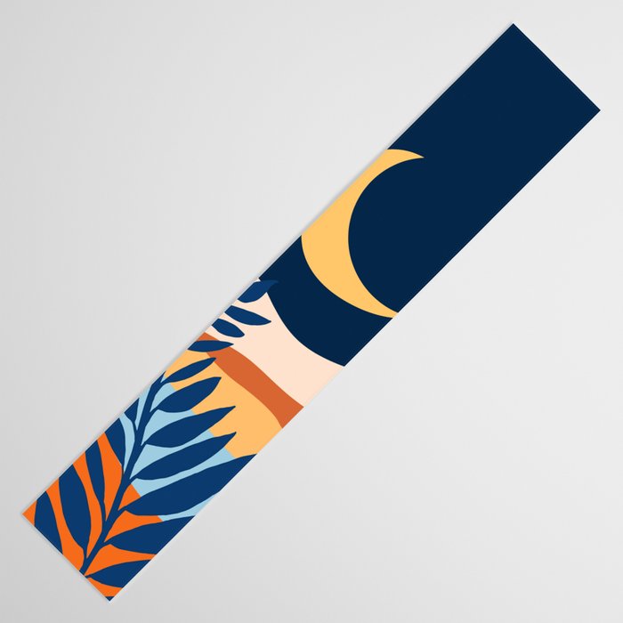 Moon and Night Bloomer Mountain Landscape Table Runner Gallery Image 3