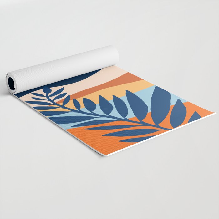 Moon and Night Bloomer Mountain Landscape Yoga Mat Gallery Image 2