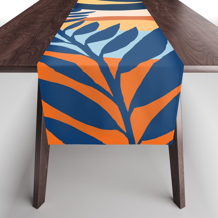 Moon and Night Bloomer Mountain Landscape Table Runner Gallery Image 1
