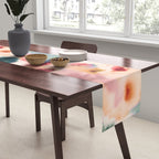 Abstract Watercolor Dreamy Autumn Painting Romantic Botanica Table Runner Gallery Image 2