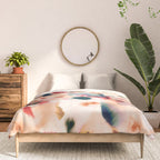 Abstract Watercolor Dreamy Autumn Painting Romantic Botanica Comforter Gallery Image 3