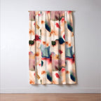 Abstract Watercolor Dreamy Autumn Painting Romantic Botanica Window Curtain Gallery Image 3