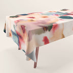 Abstract Watercolor Dreamy Autumn Painting Romantic Botanica Tablecloth Gallery Image 1