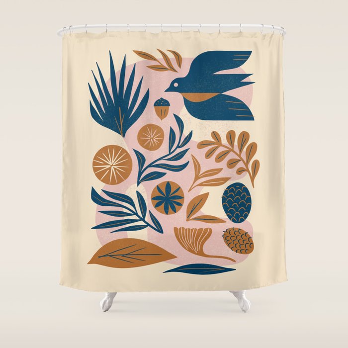 The Birdâs Collection Shower Curtain Gallery Image 1