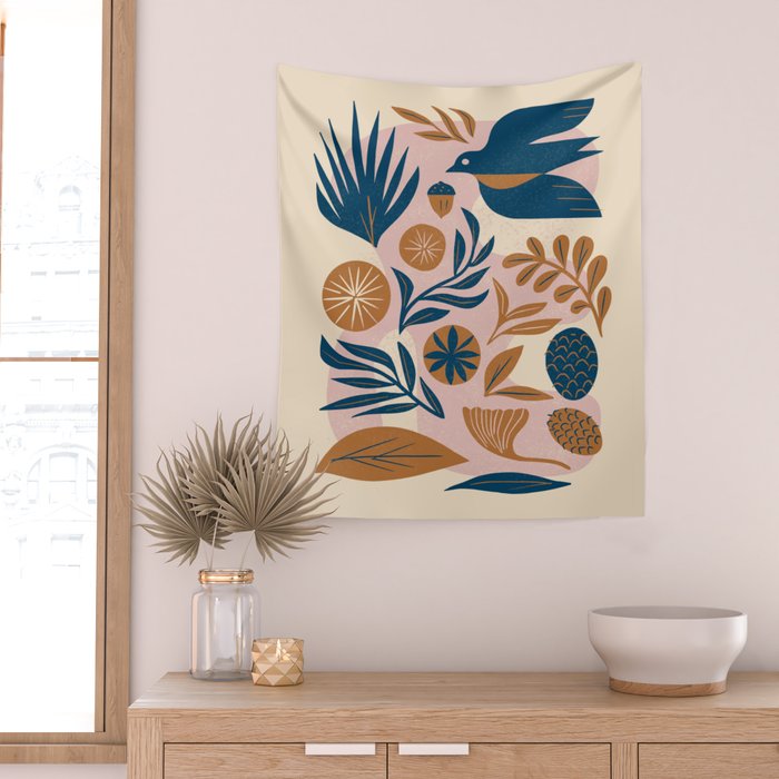 The Birdâs Collection Wall Tapestry Gallery Image 2