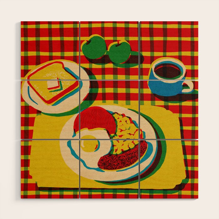 English Breakfast Y Wood Wall Art Gallery Image 1