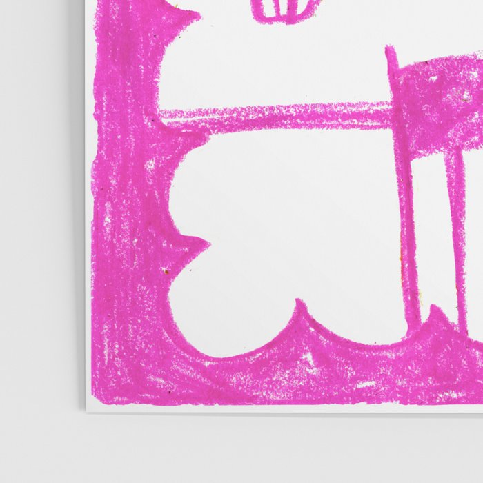 Kitchen Table in Magenta Poster Gallery Image 3