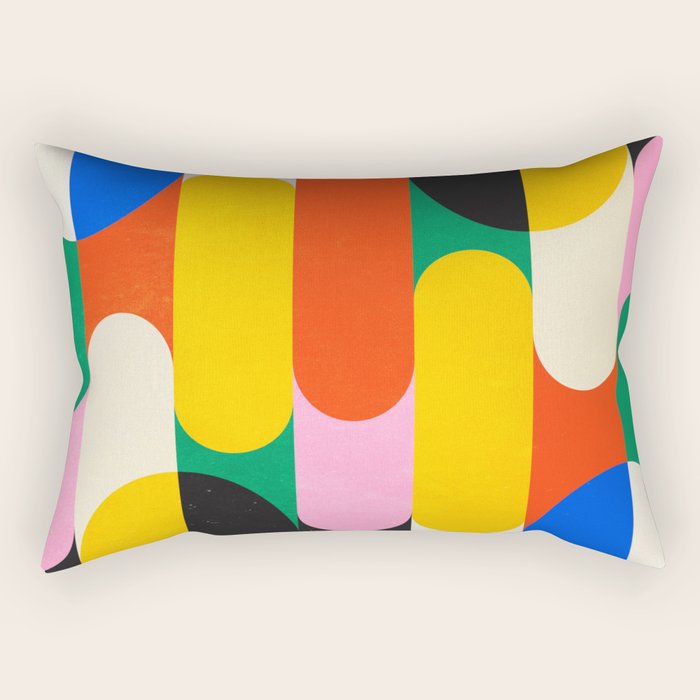 BAUHAUS 03: Exhibition 1923 | Mid Century Series  Rectangular Pillow Gallery Image 1