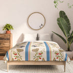 Antique Napoleonic Toile With Stripes And Butterflies Comforter Gallery Image 3