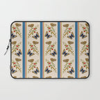 Antique Napoleonic Toile With Stripes And Butterflies Laptop Sleeve Gallery Image 1