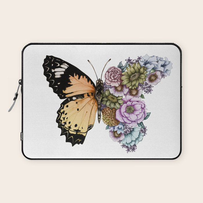 Butterfly in Bloom II Laptop Sleeve Gallery Image 1