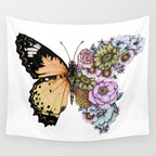 Butterfly in Bloom II Wall Tapestry Gallery Image 4