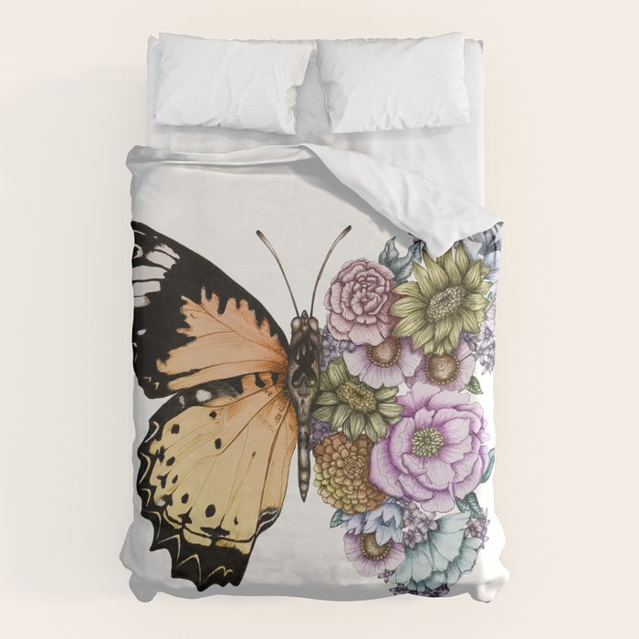 Butterfly in Bloom II Duvet Cover Gallery Image 1
