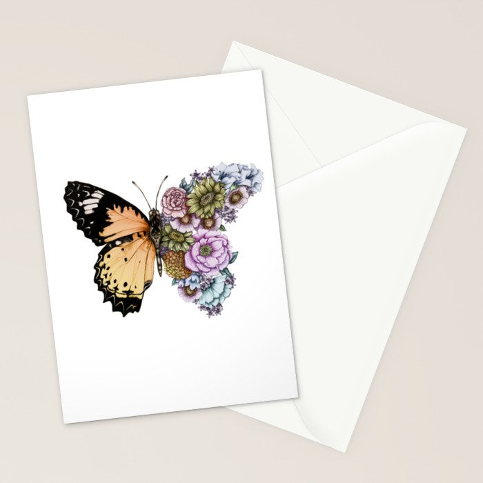 Butterfly in Bloom II Stationery Card Gallery Image 2