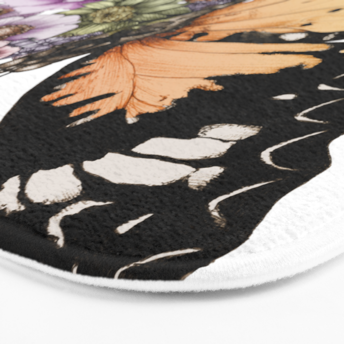 Butterfly in Bloom II Bath Mat Gallery Image 3