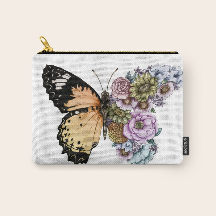 Butterfly in Bloom II Carry All Pouch Gallery Image 1