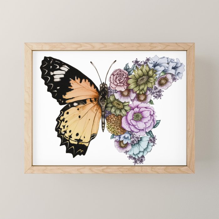 Butterfly in Bloom II Mini Art Print Gallery Image 1