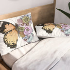Butterfly in Bloom II Pillow Sham Gallery Image 2