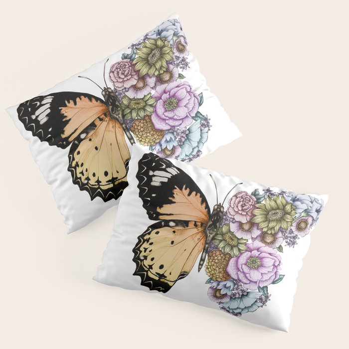 Butterfly in Bloom II Pillow Sham Gallery Image 3
