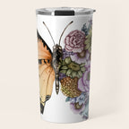 Butterfly in Bloom II Travel Mug Gallery Image 1