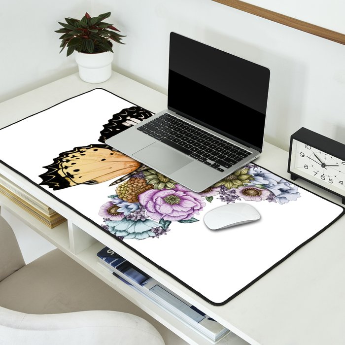 Butterfly in Bloom II Desk Mat Gallery Image 2