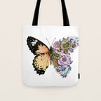 Butterfly in Bloom II Tote Bag Gallery Image 1