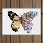 Butterfly in Bloom II Outdoor Rug Gallery Image 1