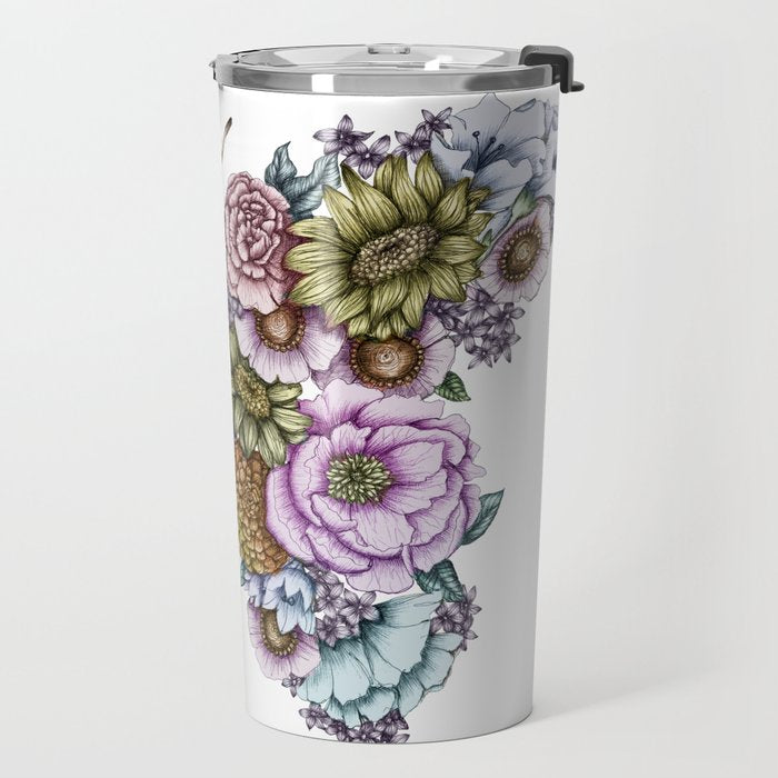 Butterfly in Bloom II Travel Mug Gallery Image 2