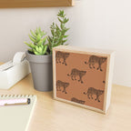 Leopard pattern - terracotta Mini Art Print Gallery Image 2