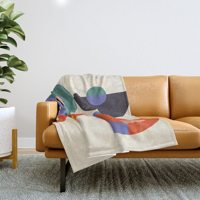mid century modern 2022 2 Throw Blanket Gallery Image 1
