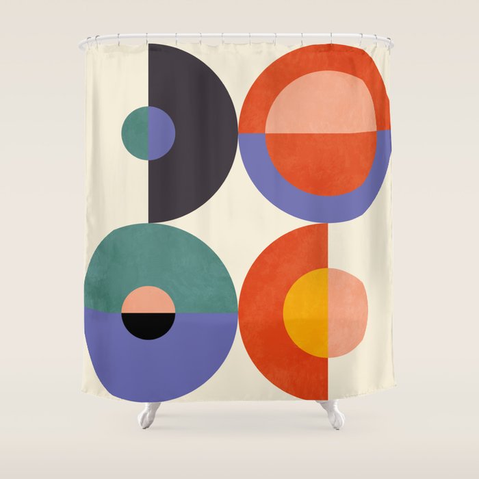 mid century modern 2022 2 Shower Curtain Gallery Image 1