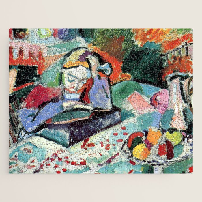 Henri Matisse Interior with a Young Girl Reading Jigsaw Puzzle
