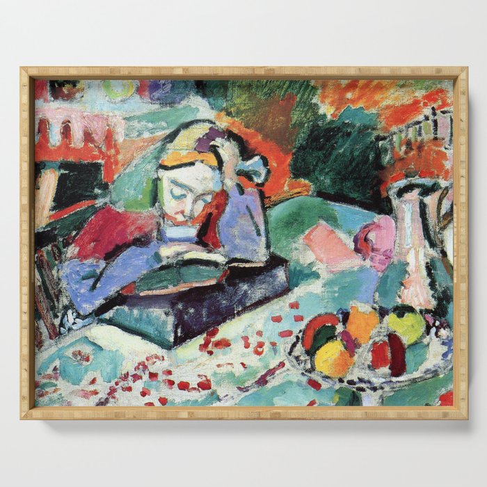 Henri Matisse Interior with a Young Girl Reading Serving Tray Gallery Image 1