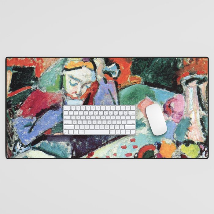 Henri Matisse Interior with a Young Girl Reading Desk Mat Gallery Image 1