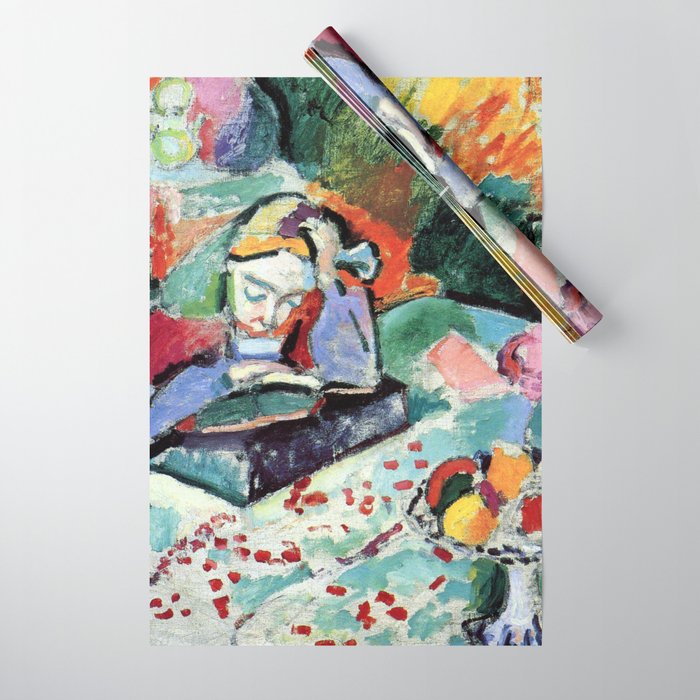 Henri Matisse Interior with a Young Girl Reading Wrapping Paper Gallery Image 1