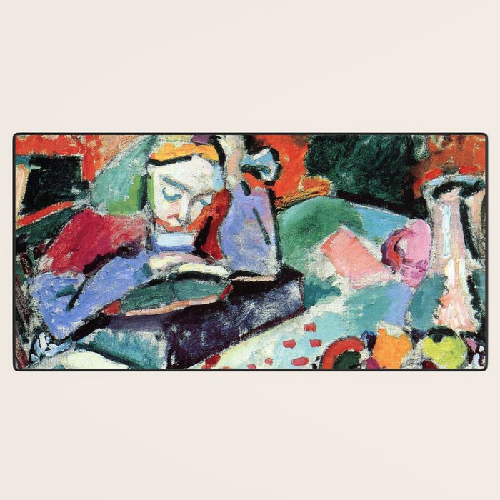 Henri Matisse Interior with a Young Girl Reading Desk Mat Gallery Image 3