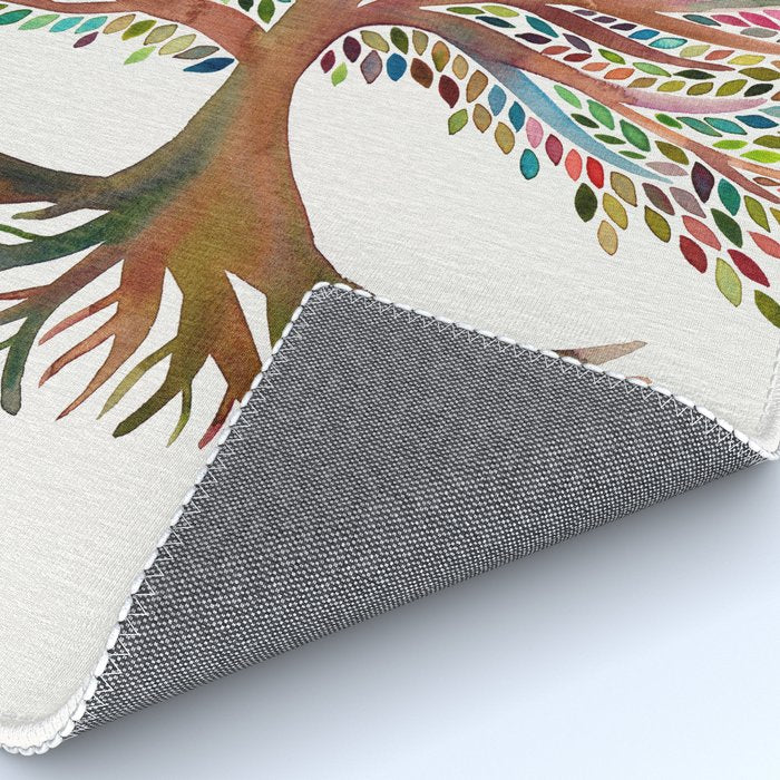 Tree of Life Watercolor - Rainbow Palette Rug Gallery Image 4
