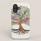 Tree of Life Watercolor - Rainbow Palette iPhone Case Gallery Image 1