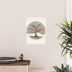 Tree of Life Watercolor - Rainbow Palette Poster Gallery Image 2