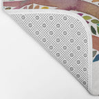 Tree of Life Watercolor - Rainbow Palette Bath Mat Gallery Image 2