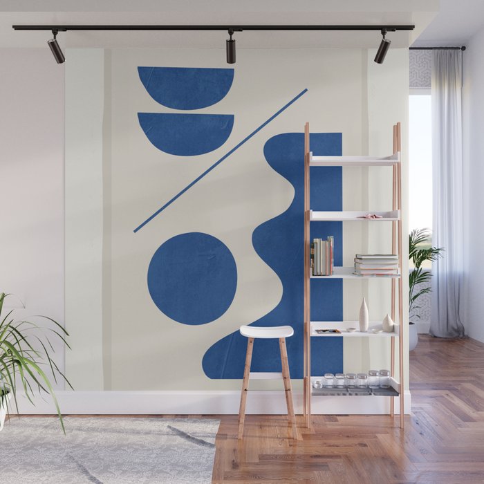 Modern Abstract Minimal Shapes 188/2 Wall Mural Gallery Image 1