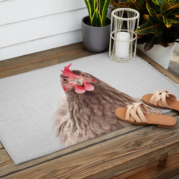Chicken - Colorful Outdoor Rug Gallery Image 2