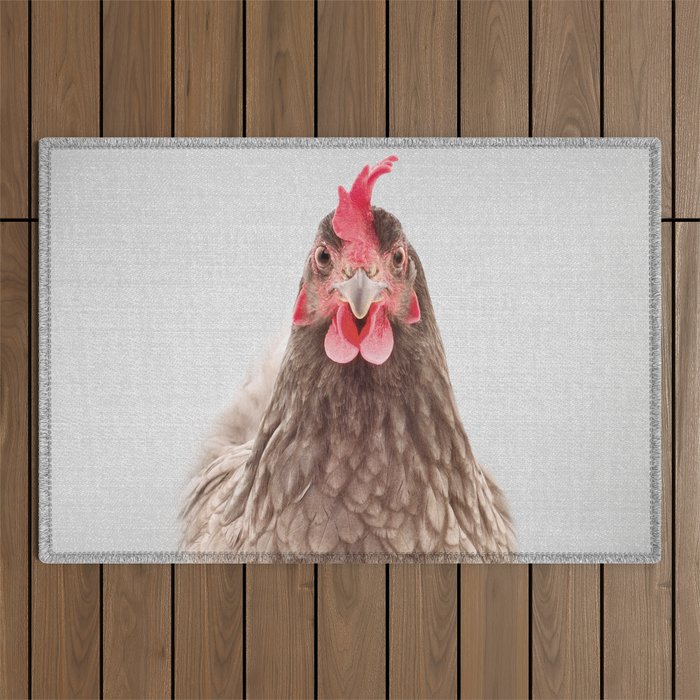 Chicken - Colorful Outdoor Rug Gallery Image 1