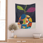 Abstract fruit shapes 01 Wall Tapestry Gallery Image 2