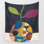 Abstract fruit shapes 01 Wall Tapestry Gallery Image 4