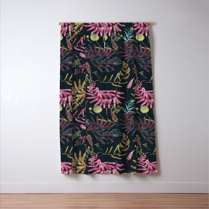 Vibrant meadow in the dark 77 Window Curtain Gallery Image 3