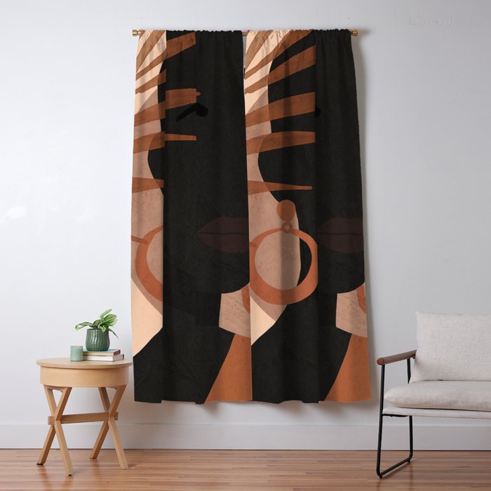 Tropical Girl 27 Window Curtain Gallery Image 5
