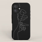 Black Pinky Swear iPhone Case Gallery Image 1